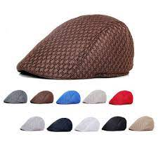 Men S Breathable Duckbill Cap Hats Summer Golf Driving Sun Flat Cap Beret Newsboy Cabbie Baseball Hat Wish Flat Cap Baseball Hats News Boy Hat