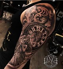 B G Tattoo Artwork Artist I G Tattoo Tattoo Artists Clock Tattoo Sleeve