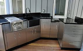 Our stock of cabinetry includes wall cabinets that hang above counters to store dishes, glasses, baking supplies, and more. Stainless Steel Outdoor Kitchens Steelkitchen