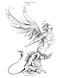 Robot Check Symbolic Art Ink Artwork Angel Coloring Pages