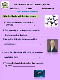 The art and science of asking questions is the source of all. Class 7 Science Worksheet 2 Worksheet