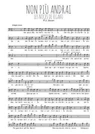 L'ensemble de cette première partie est rythmée par une activité scénique frénétique : Les Noces De Figaro Paroles