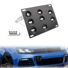 Front Bumper Tow Hook License Plate Mounting Holder Bracket For Vw Golf 6 Volkswagen Jetta Volkswagen Volkswagen Touran