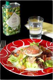 Salade Italienne Aux Legumes Grilles Et Chevre Chefnini Salade Italienne Salade Repas Sain