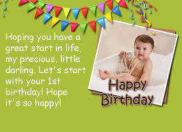 Blessing Birthday Wishes For Little Baby Boy Happy 1st Birthday To The Little Baby Girl Or Boy Wish Him Or Her With A Sweet Birthday Greeting 1st Birthday Quotes Birthday Messages Happy Birthday Wishes