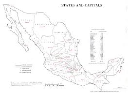 Políticamente se constituye como una república federal conformada por 32 entidades federativas (31 estados y ciudad de méxico la cual hasta antes de enero de 2016 se denominaba. Mapa De Los Estados Y Sus Capitales Mexico Mapa Owje Com