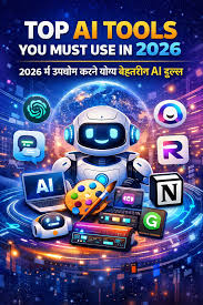 Top AI Tools You Must Use in 2026 | 2026 में सबसे बेहतरीन AI टूल्स