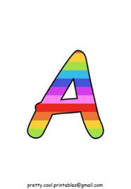 Find more ideas see printable letters and stencil maker and fancy text generator. Rainbow Letters Printable Worksheets Teachers Pay Teachers