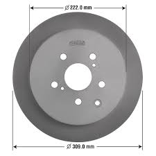 Rear Brake Rotor for Lexus RX350 RX450h Toyota Highlander Sienna Goodyear  Brakes