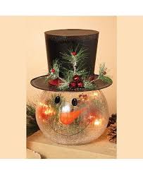 Gerson Gerson 12 Inch High Electric Crackle Glass Snowman Head Lamp Reviews All Holiday Lane Home Christmas Crafts Easy Christmas Crafts Xmas Crafts