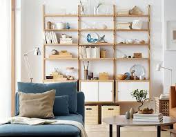 Svalnas Wall Mounted Storage Combination Bamboo White 76x13 3 4x69 1 4 Ikea Ikea Living Room Ikea Home Ikea Svalnas
