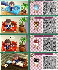 Acá se encuentran algunos códigos para 3ds incluyendo a los miis especiales (los miis de resident evil revelations). Animal Crossing New Leaf Nintendo 3ds Custom Tiles Qr Scan Codes 29 Animal Crossing Qr Animal Crossing Qr Codes Animals