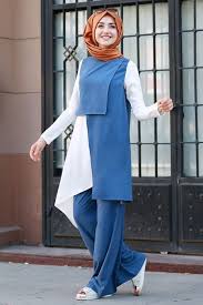 Gamze Ozkul Mavi Tunik Pantolon Ikili Takim Online Satis Indirimli Satin Al Moda Kiyafetler Tarz Moda Moda