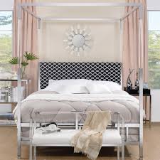 Grab your ideal acrylic canopy beds in any sizes, whether king or queen bed sizes only at weprofab. Acme Furniture Raegan 22660q Contemporary Queen Canopy Bed Del Sol Furniture Canopy Beds