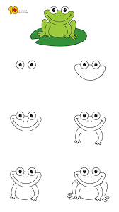 You can either consider it a cartoon frog or you can consider this frog to be my version. How To Draw A Frog Step By Step For Kids 10 Minutes Of Quality Time Art Drawings For Kids Easy Drawings For Kids Cute Easy Drawings