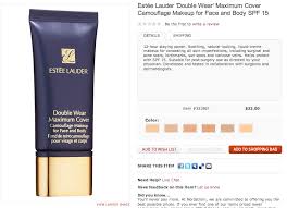 Estee Lauder Maximum Cover Colour Chart Best Picture Of