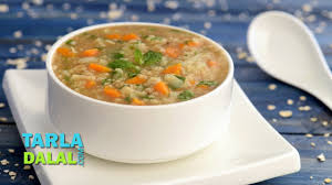 This post contains affiliate links. Minty Vegetable And Oats Soup Fibre Rich Low Calorie Recipe By Tarla Dalal Youtube