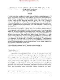 Check spelling or type a new query. Penerapan Model Pembelajaran Interaktif