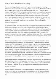 Art Institute Essay Example Unique How To Write An Admission Essay Essay Examples College Essay Examples Essay Writing Help