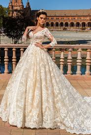 Beautiful Wedding Dresses From The 2017 Crystal Design Collection Sevilla Bridal Campaign Wedding Inspirasi Ball Gown Wedding Dress Wedding Dresses Lace Ballgown Ball Gowns Wedding