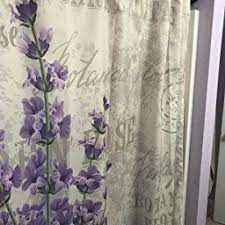 Shower curtain lavender decorative bathroom bath durable waterproof curtains set 72 x 72 inches with 12 pcs hooks. Amazon Com Lavender Shower Curtain By Ambesonne Vintage Postcard Composition With Grunge Purple Bathroom Decor Kids Bathroom Accessories Green Bathroom Decor