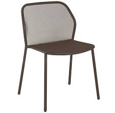 Darwin Side Chair Made In Italy By Emu Stackable Outdoor Powdercoat Steel Dining Chair In Indian Steel Dining Chair Commercial Outdoor Furniture Side Chairs