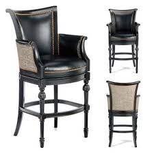 Industrial & vintage iron metal legs bar stool with cork wood top. Chesterfield Bar Height Bar Stool 30 H Seat Frontgate Bar Stools Stool Leather Decor
