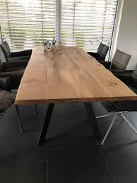 Esstisch Eiche Massiv Geolt Mit Baumkante Esstisch Eiche Esstisch Holz Esstisch Holz Massiv