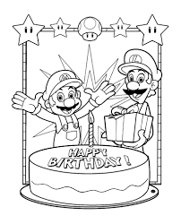 Luigi and mario coloring pages. Mario And Luigi Mario Bros Kids Coloring Pages