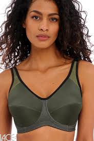 Freya Lingerie Core Underwired Sports bra F-L cup KHAKI – Lace-Lingerie.com