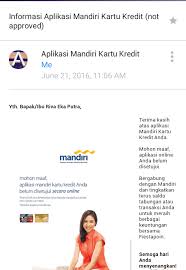 Membuat kartu kredit bni pada dasarnya bisa dilakukan dengan menggunakan 2 cara yaitu secara online dan offline atau datang langsung ke kantor bni. Cara Mengetahui Permohonan Kartu Kredit Disetujui Approved Atau Di Tolak Blog Rivaekaputra Com