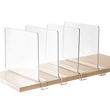 Our most frequently asked question: Storagemaid Acrylic Shelf Dividers For Bedroom Closets Kitchen Cabinets Wood Shelves Bookcases And Libraries Versatile Multi Functional Organizers For Home And Office Clear 4 Buy Online In Antigua And Barbuda