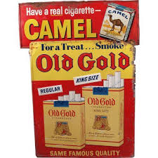 Reynolds tobacco company in the united states and by japan tobacco outside the u.s. Lot Of 2 Tin Cigarette Signs Old Gold Camel
