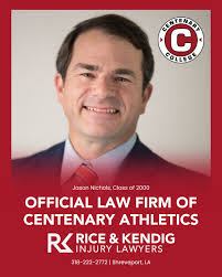 We're proud to announce that Rice & Kendig is now the Official Law Firm of  Centenary Athletics! 🏈 With three of our attorneys—Marshall Rice, Jason  Nichols, and Carl Rice—all proud Centenary alumni,
