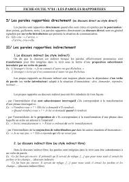 Accédez à la traduction en contexte du verbe voir et à sa définition. Fiche Outil N 5 Paroles Rapportees Creer Son Blog