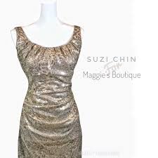 Suzi Chin Maggie S Boutique Sequin Cocktail Dress