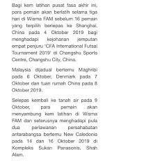 Malaysia vs thailand u18 jadual. Harimaumalaya Jadual Bulan Oktober Updated Tomorrow Facebook