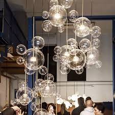 Galon Nordic Restaurant Bubble Ball Led Kronleuchter Bar Fenster Galerie Wohnzimmer Lampe Kreative Glas In 2020 Kugel Kronleuchter Mundgeblasenes Glas Geblasenes Glas