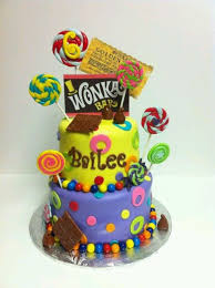 Pin By Sharon Hayes On Hand And Footprint Crafts Fondant Cakes Birthday Candy Bar Cake Chocolate Factory Party