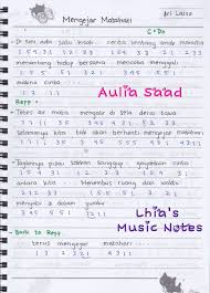 Cerita di dalamnya sederhana, tapi saya berharap ada kehangatan yang dirasakan pembaca setelah selesai membacanya. Not Angka Ari Lasso Mengejar Matahari Lhia S Music Notes
