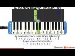 Not Angka Pianika Lagu Nike Ardilla Ku Tak Akan Bersuara Tutorial Pianika Nike Ardilla Suara Hatiku Youtube