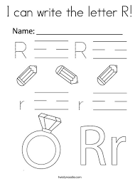All of the images displayed are of unknown origin. I Can Write The Letter R Coloring Page Twisty Noodle