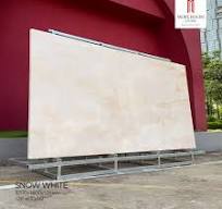 3200x1600mm 6mm Thick Snow White Sintered Stone Non-Slip Acid-Resistant Floor Tile for Bathroom Bedroom Living Room & Outdoor