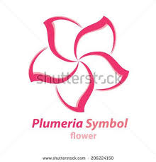 Vector Of Plumeria Frangipani Flower Symbol Icon Logo Template Design Flower Symbol Plumeria Plumeria Flower Tattoos