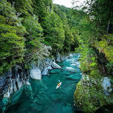 Kayaking At The Blue Pools New Zealand Blue Pool Kayaking Earth Pictures