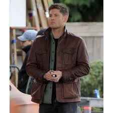 Supernatural Dean Winchester Jensen Ackles Leather Jacket Mens Leather Jackets On Sale Movies Leather Jackets In Usa Uk Canada Australia In 2020 Jensen Ackles Distressed Leather Jacket Leather Jacket