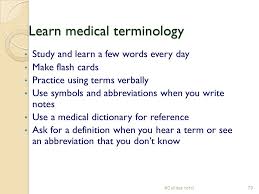 Medical terminology flash cards try today take this medical. Medical Terminology 1 Using Medical Terminology Medical Terminology Is Used In Conversation With Other Professionals Medical Charting And Documentation Ppt Download