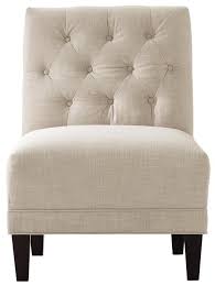 Lakewood Tufted Armless Chair Furniture Living Room Seating Accent Chairs Upholstered Seat Armless Chair Living Room Armless Chair Upholstered Chairs