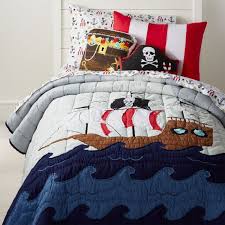 Shop Twin Pirate Quilt Yo Ho Ho Our Pirate Bedding Is Ready To Set Sail Adorned With A Printed And Embroidered Pirate Pirate Bedding Bed Cotton Bedding Sets