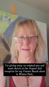 In giving away an original pen and wash sketch at the August 2nd reception  for my Cozens Ranch show in Winter Park!, Thursday, July 25th is the last  day to earn a bonus entry when you sign up for my ...